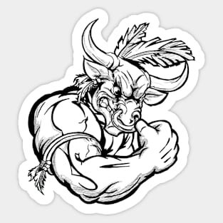 Indian Bull Sticker